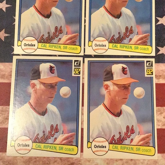 CAL RIPKEN, SR, coach Orioles, baseball cards, 1982 Donruss, MLB - Picture 3 of 4